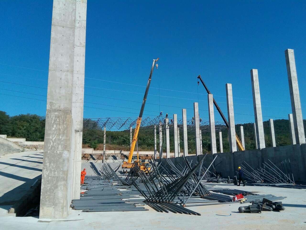 绵竹威海搅拌站网架